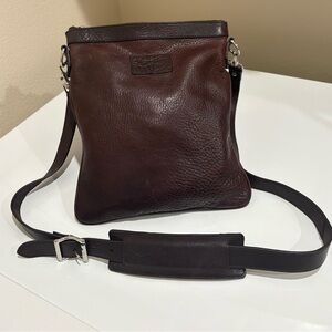 Massimo Dutti Crossbody Brown Leather Bag—GORGEOUS LEATHER!! Great Condition!